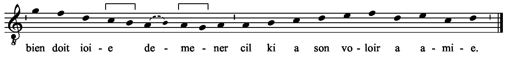 Refrain musical notation